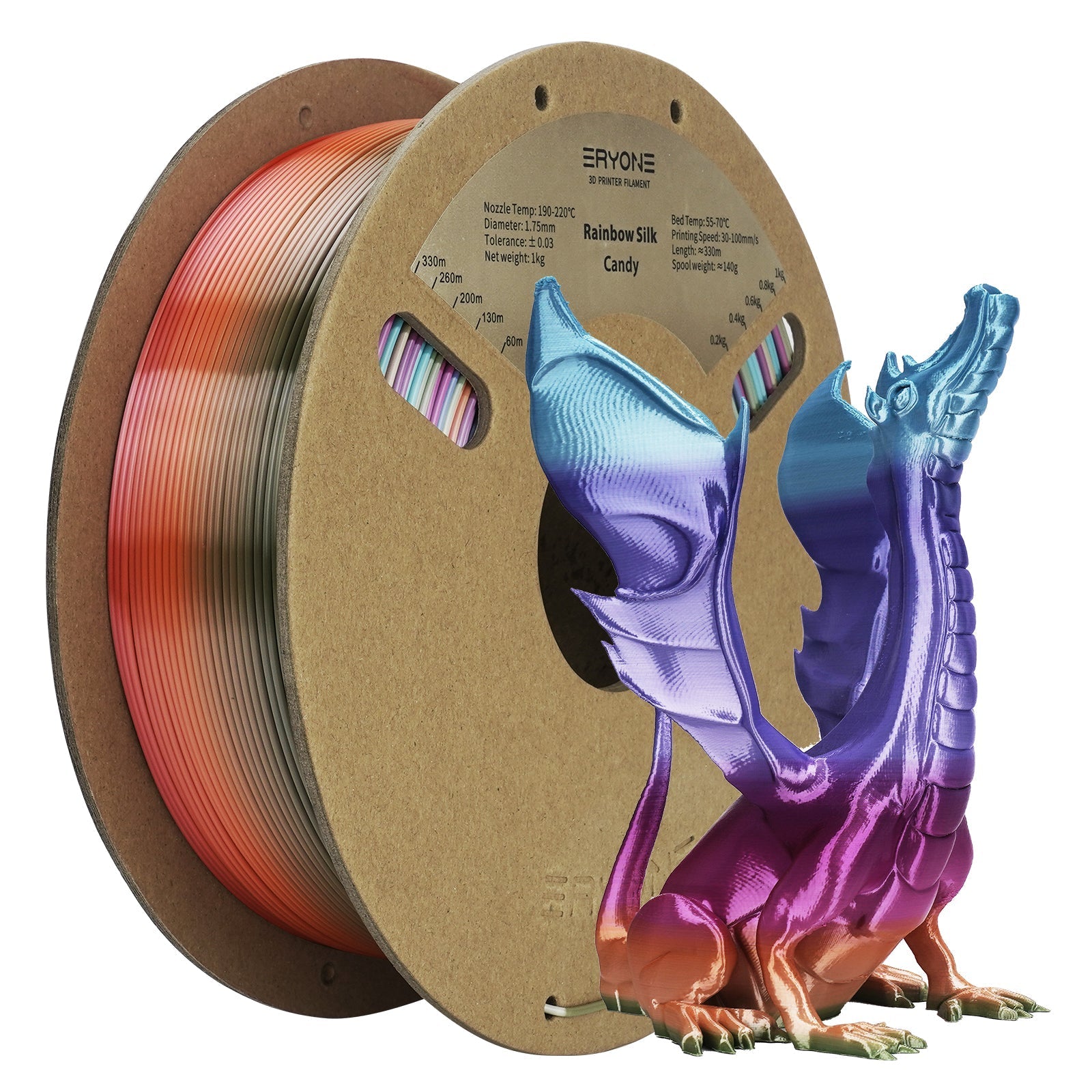 Eryone PLA (A-M) - High Speed Matte Gradient Cotton Candy